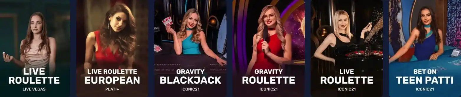 Joo Casino live roulette and blackjack games