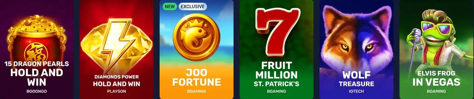 Joo Casino popular online slot games